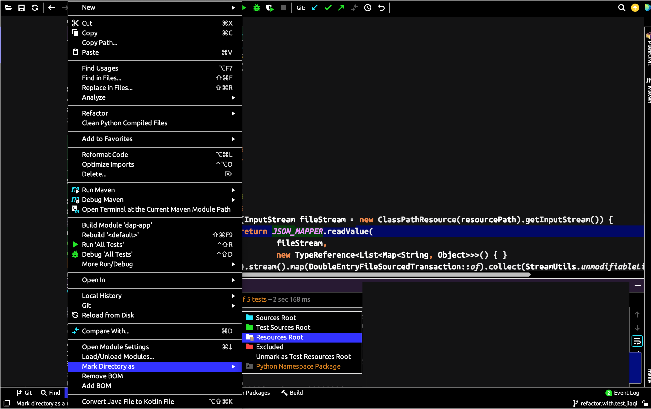 Errore nel caricamento di intelliJ-find-resource.png